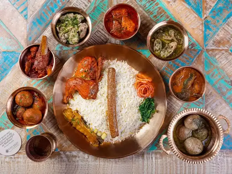 Kashmiri-style vegetarian Wazwan platter